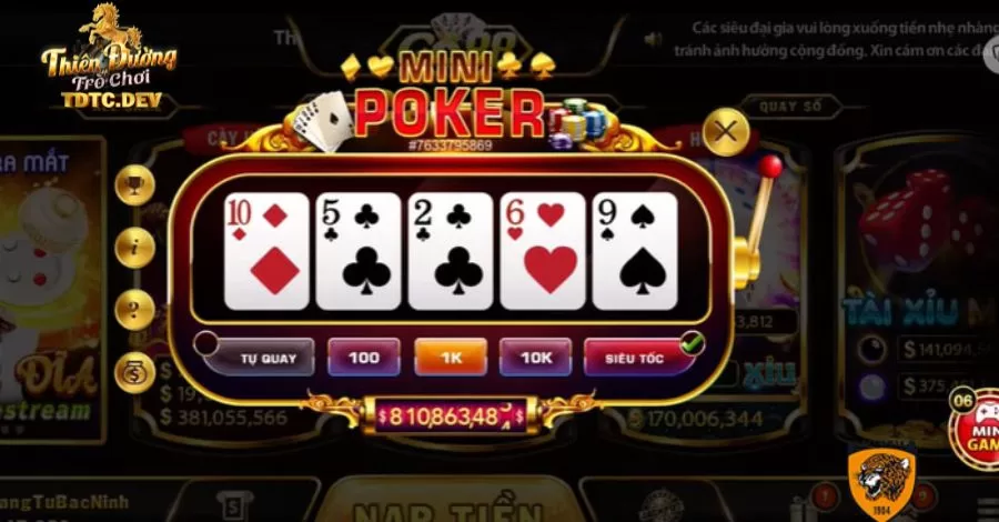 Nổ Hũ 79 - Địa Điểm Game Đổi Thưởng Không Thể Bỏ Qua 11 Mini Poker là sự kết hợp giữa các tựa game bài cùng với thể loại nổ hũ