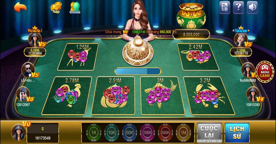 Game Bầu Cua Đổi Thưởng TDTC - Kiếm Tiền Đơn Giản 6 cao thủ game Bầu Cua đổi thưởng