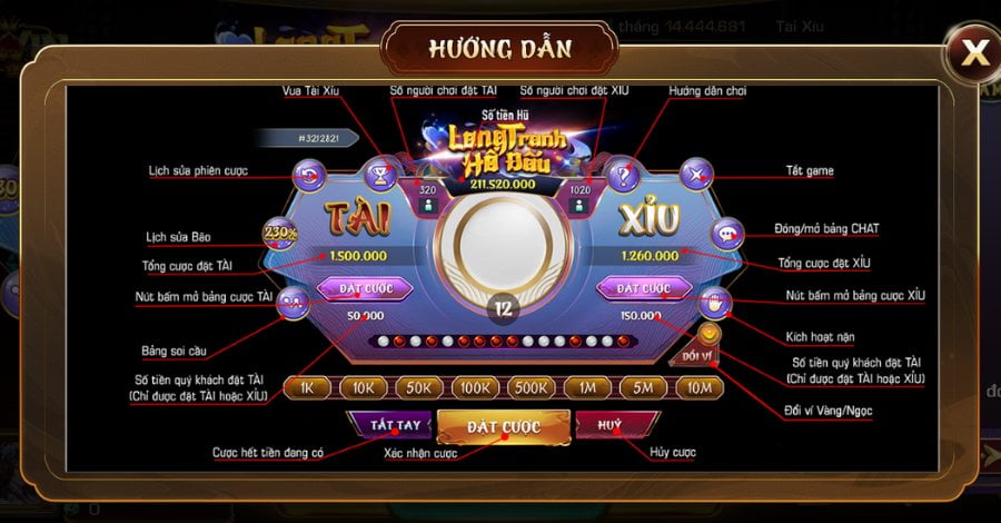 Tài Xỉu Iwin - Trải Nghiệm Chơi Game Và Nhận Thưởng Cực Đã 6 Các tính năng trong bàn cược Tài Xỉu Iwin